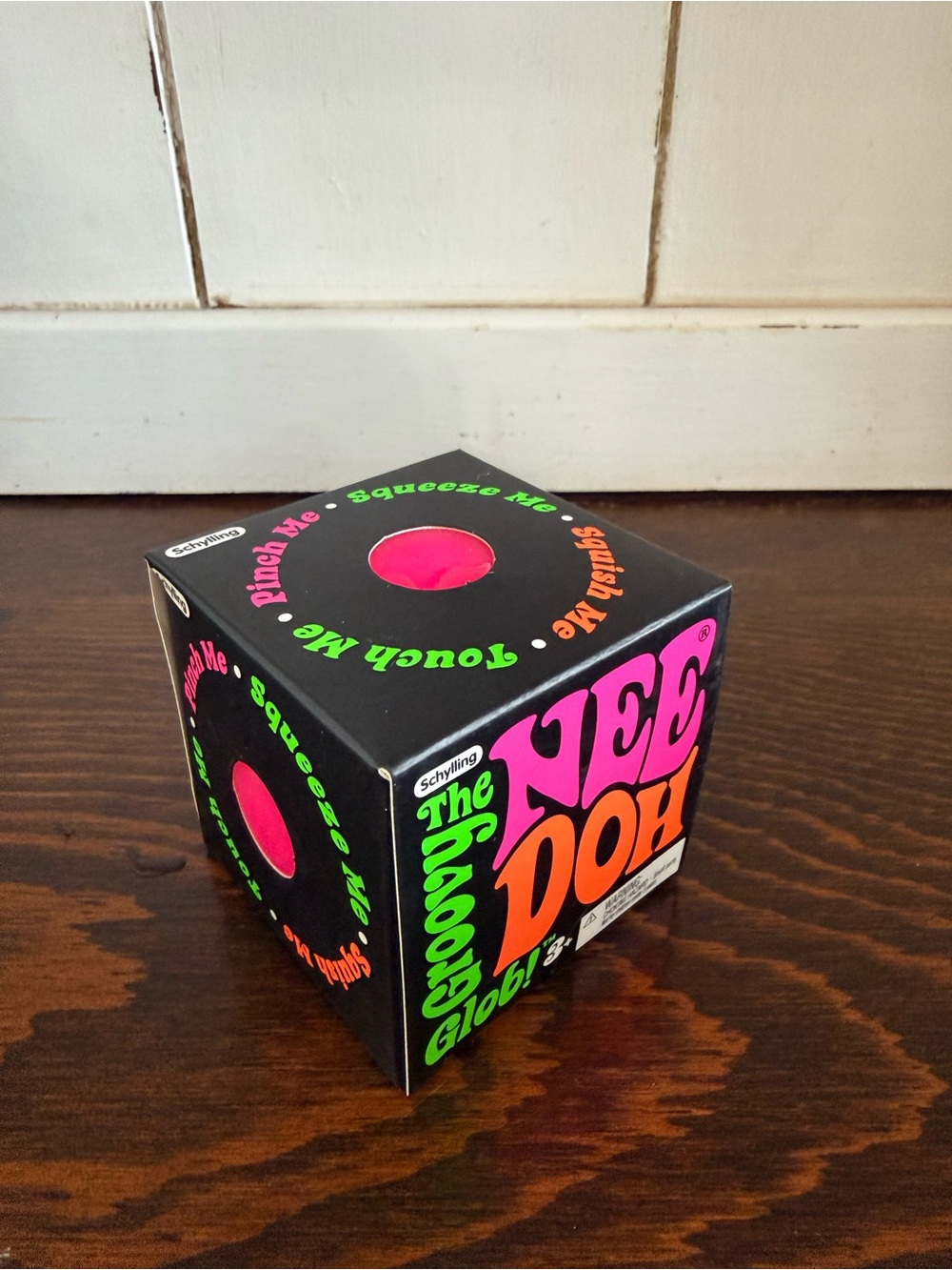 Schylling Nee Doh Neon Pink Squeeze Ball - Fun Sensory Toy